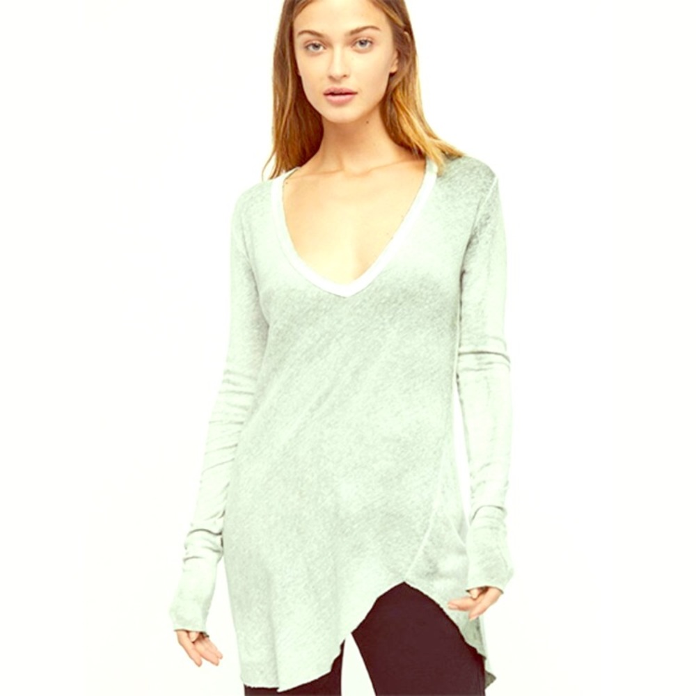 Free People Long Beach Green Long Sleeve